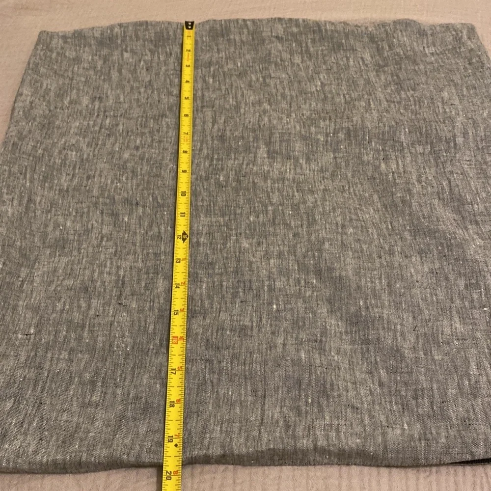 PARACHUTE GRAY LINEN PILLOW COVER 20”20”